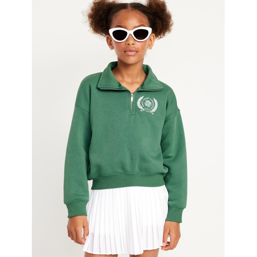 올드네이비 Long-Sleeve Quarter Zip Sweatshirt for Girls