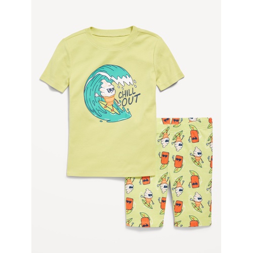 올드네이비 Gender-Neutral Graphic Snug-Fit Pajama Set for Kids