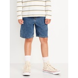 Knee Length Baggy Non-Stretch Jean Shorts for Boys