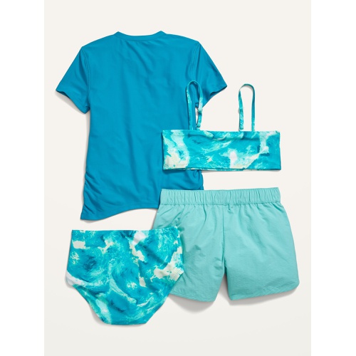 올드네이비 4-Piece Bandeau Swim Set for Girls