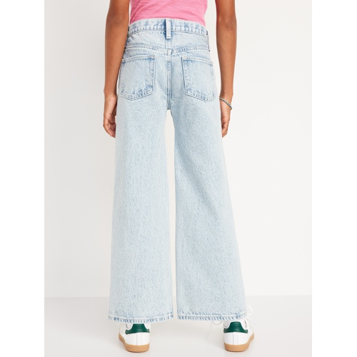 올드네이비 High-Waisted Baggy Wide-Leg Jeans for Girls Hot Deal