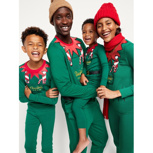 올드네이비 Gender-Neutral Snug-Fit Holiday Graphic Pajama Set for Kids