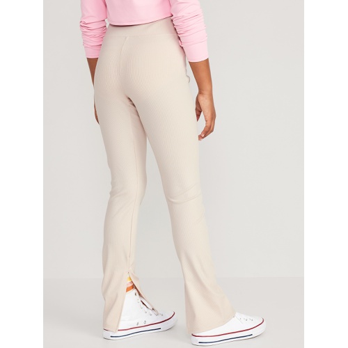 올드네이비 High-Waisted Full-Length Side-Split Ribbed Leggings for Girls