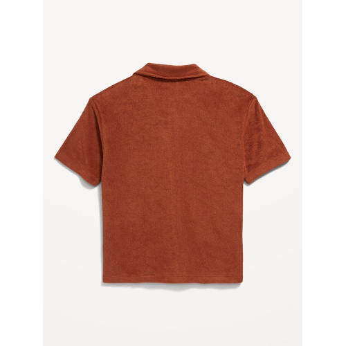 올드네이비 Short-Sleeve Loop-Terry Camp Shirt for Boys