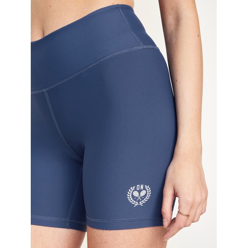 올드네이비 High-Waisted PowerSoft Biker Shorts -- 6-inch inseam