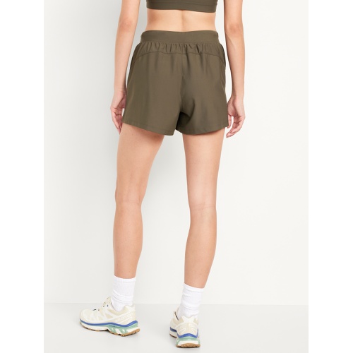 올드네이비 High-Waisted PowerSoft Shorts -- 3-inch inseam