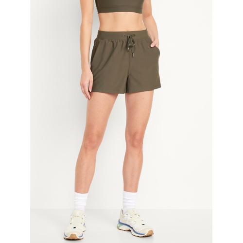 올드네이비 High-Waisted PowerSoft Shorts -- 3-inch inseam