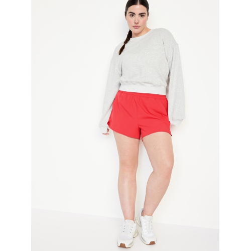 올드네이비 Extra High-Waisted Run Shorts -- 3-inch inseam