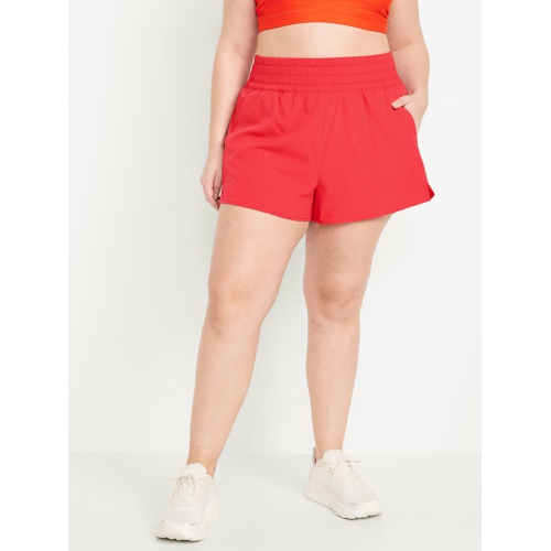 올드네이비 Extra High-Waisted Run Shorts -- 3-inch inseam