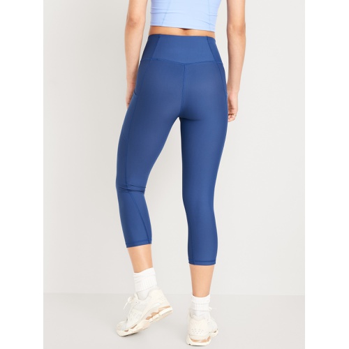 올드네이비 High-Waisted PowerSoft Crop Leggings