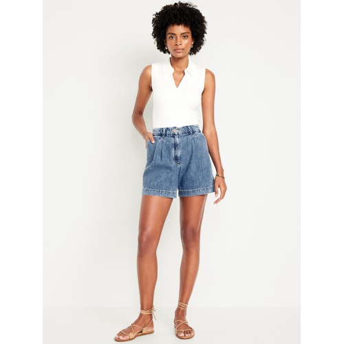 올드네이비 Extra High-Waisted Taylor Trouser Shorts -- 5-inch inseam