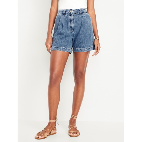 올드네이비 Extra High-Waisted Taylor Trouser Shorts -- 5-inch inseam