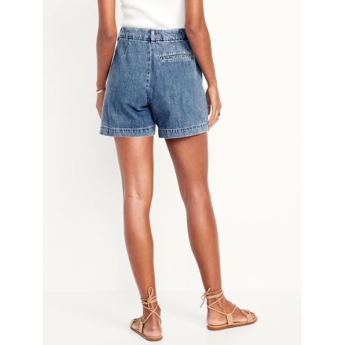 올드네이비 Extra High-Waisted Taylor Trouser Shorts -- 5-inch inseam