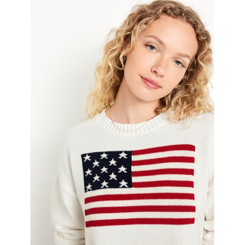 올드네이비 Crew-Neck Flag Sweater
