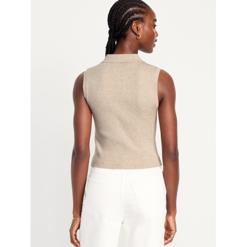 올드네이비 Rib-Knit Crop Polo Sweater