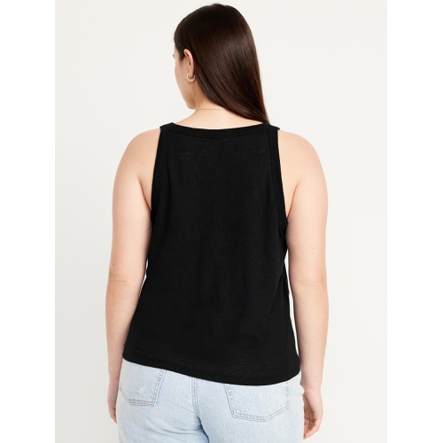 올드네이비 Linen-Blend Tank Top