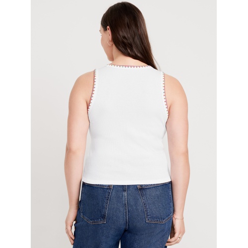 올드네이비 High-Neck Crop Tank Top