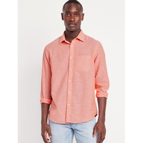 올드네이비 Classic Fit Everyday Linen-Blend Shirt