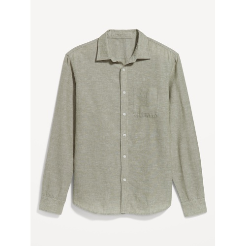 올드네이비 Classic Fit Everyday Linen-Blend Shirt