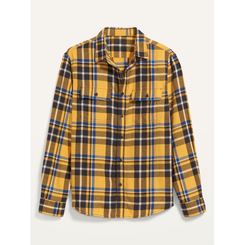 올드네이비 Regular-Fit Built-In Flex Patterned Flannel Shirt