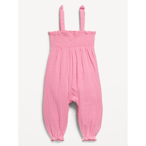 올드네이비 Sleeveless Smocked Tie-Knot Jumpsuit for Baby Hot Deal