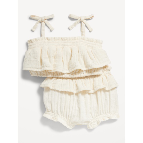 올드네이비 Ruffled Tie-Knot Cami and Bloomer Shorts Set for Baby