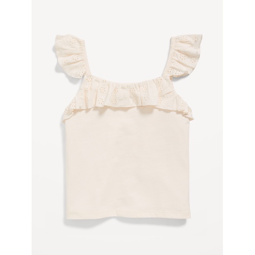 올드네이비 Fitted Ruffle-Trim Tank Top for Girls