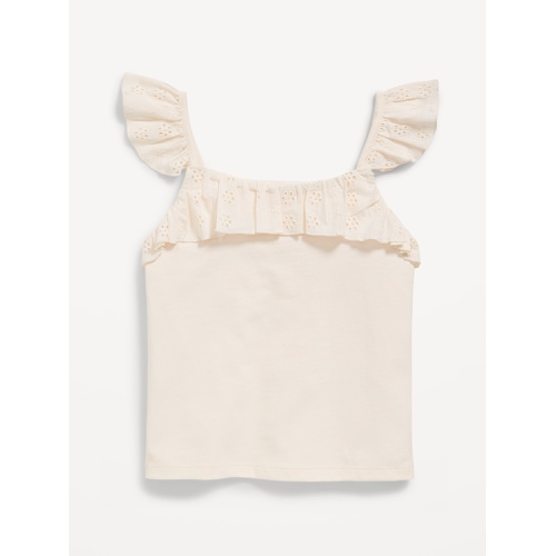 올드네이비 Fitted Ruffle-Trim Tank Top for Girls