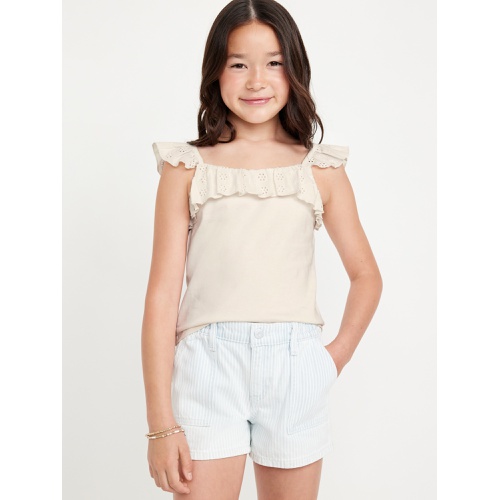 올드네이비 Fitted Ruffle-Trim Tank Top for Girls