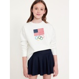 IOC Heritageⓒ Graphic Crew-Neck Sweatshirt for Girls Hot Deal
