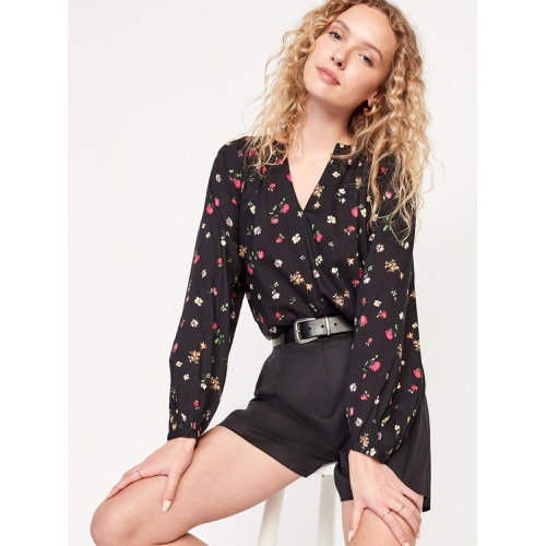 올드네이비 Long-Sleeve Floral Top