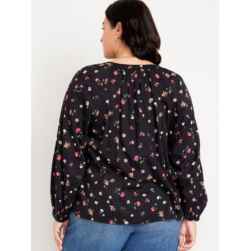 올드네이비 Long-Sleeve Floral Top