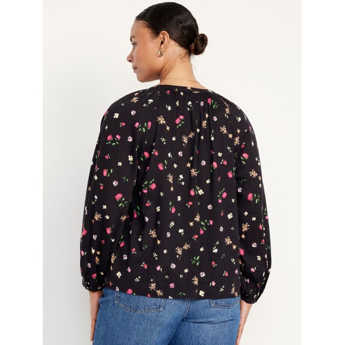 올드네이비 Long-Sleeve Floral Top