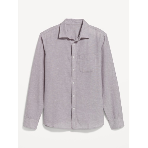 올드네이비 Classic Fit Everyday Linen-Blend Shirt