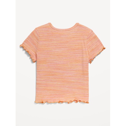 올드네이비 Short-Sleeve Lettuce-Edge T-Shirt for Toddler Girls Hot Deal