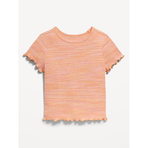 올드네이비 Short-Sleeve Lettuce-Edge T-Shirt for Toddler Girls Hot Deal