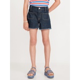 High-Waisted Pocket Jean Shorts for Girls Hot Deal