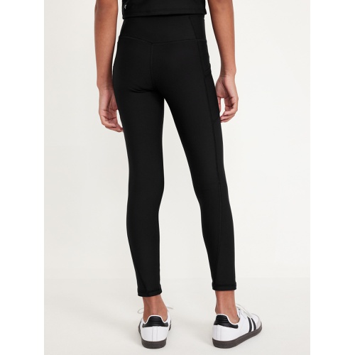 올드네이비 High-Waisted PowerSoft Side-Pocket Leggings for Girls