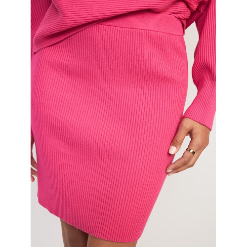 올드네이비 High-Waisted Rib-Knit Mini Skirt