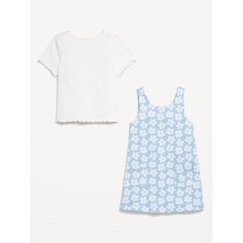 올드네이비 Sleeveless Pocket Dress and T-Shirt Set for Toddler Girls