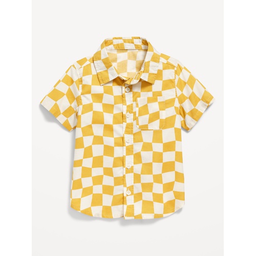 올드네이비 Printed Short-Sleeve Poplin Shirt for Toddler Boys