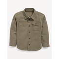 Long-Sleeve Utility Pocket Shirt for Toddler Boys