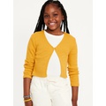 Buttoned Open Front Cardigan for Girls