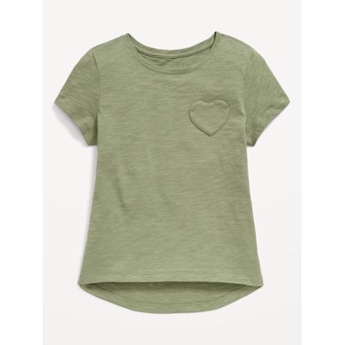 올드네이비 Softest Heart-Pocket T-Shirt for Girls