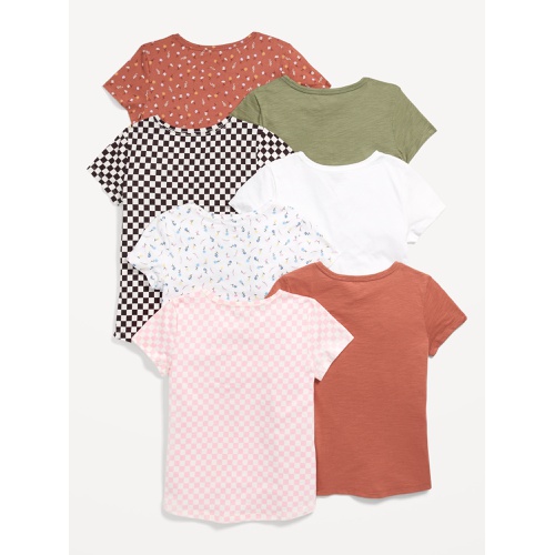 올드네이비 Softest Short-Sleeve T-Shirt 7-Pack for Girls