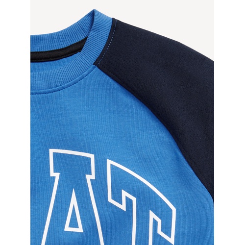 올드네이비 Dynamic Fleece Color Block Graphic Sweatshirt for Boys Hot Deal