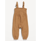 Smocked Tie-Knot Romper for Baby