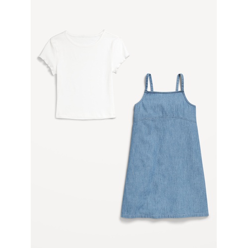 올드네이비 Sleeveless Jean Dress and T-Shirt Set for Girls