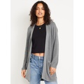 Open-Front Longline Cardigan Sweater