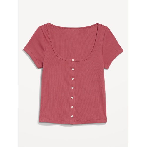 올드네이비 Rib-Knit Button-Down Top